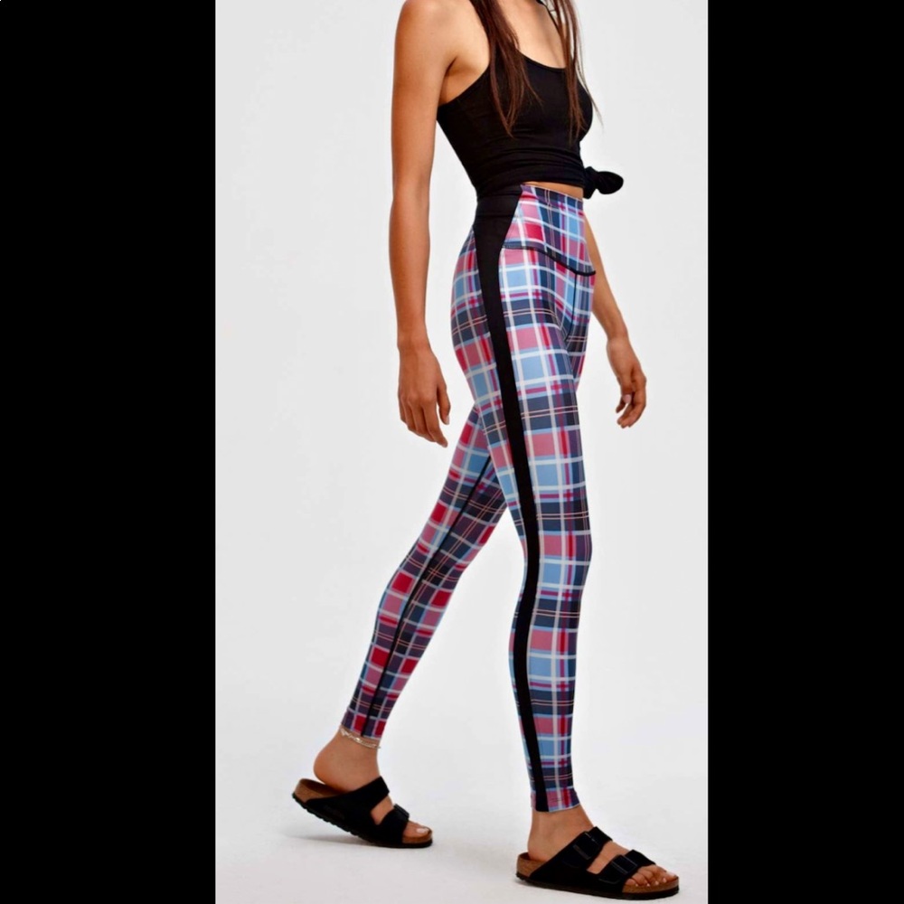 Plaid Splits 59 leggings. New/Never Worn!!